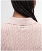 Women's Barbour Hartland Knitted Polo Jumper - Primrose Pink