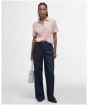 Women's Barbour Hartland Knitted Polo Jumper - Primrose Pink
