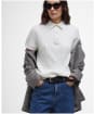 Women's Barbour Hartland Knitted Polo Jumper - Cloud