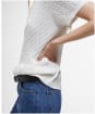 Women's Barbour Hartland Knitted Polo Jumper - Cloud
