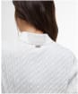 Women's Barbour Hartland Knitted Polo Jumper - Cloud