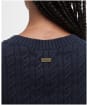 Women's Barbour Hartland Sleeveless Knitted Jumper - Navy