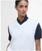 Women's Barbour Hartland Sleeveless Knitted Jumper - Cloud
