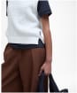 Women's Barbour Hartland Sleeveless Knitted Jumper - Cloud