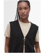 Women's Barbour Maya Sleeveless Zip Through Tank - Black