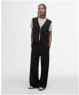 Women's Barbour Maya Sleeveless Zip Through Tank - Black