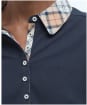Women's Barbour Malvern Polo Shirt - Navy / Hessian