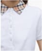 Women's Barbour Malvern Polo Shirt - White / Hessian