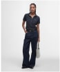 Women's Barbour Portsdown Top - Navy / Hessian