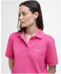 Women's Barbour Bowford Polo Top - Rose Pink