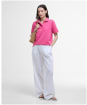Women's Barbour Bowford Polo Top - Rose Pink