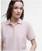 Women's Barbour Bowford Polo Top - Primrose Pink