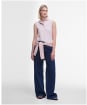 Women's Barbour Bowford Sleeveless Polo Top - Primrose Pink