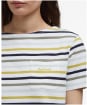 Women's Barbour S/S Bradley Top - Cloud Stripe