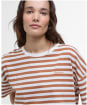 Women's Barbour Adria Top - BRAN STRIPE