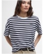Women's Barbour Adria Top - Navy Stripe