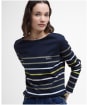 Women's Barbour Hawkins Top - Navy Stripe