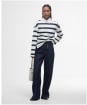 Women's Barbour Caroline Crew Neck Sweatshirt - Dark Navy Stripe