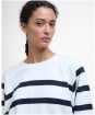 Women's Barbour Delaney Sweatshirt - Cloud Stripe
