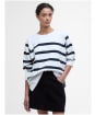 Women's Barbour Delaney Sweatshirt - Cloud Stripe