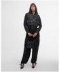 Women's Barbour International Emerson Quilted Sweater Jacket - Black