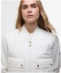Women's Barbour International Emerson Quilted Sweater Jacket - Neutral