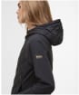 Women's Barbour International Dakota Quilted Sweater Jacket - Black