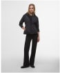 Women's Barbour International Dakota Quilted Sweater Jacket - Black