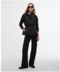 Women's Barbour International Caprice Quilted Sweater Jacket - Black