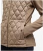 Women's Barbour Edda Quilted Sweater Jacket - Military Brown