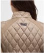 Women's Barbour Edda Quilted Sweater Jacket - Military Brown