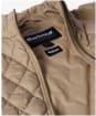 Women's Barbour Edda Quilted Sweater Jacket - Military Brown