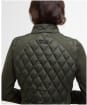 Women's Barbour Edda Quilted Sweater Jacket - Olive