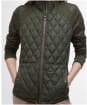 Women's Barbour Edda Quilted Sweater Jacket - Olive