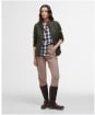 Women's Barbour Edda Quilted Sweater Jacket - Olive