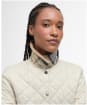 Women's Barbour Deveron Quilted Jacket - Light Pearl / Pale