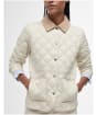 Women's Barbour Deveron Quilted Jacket - Light Pearl / Pale