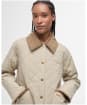 Women's Barbour Anise Quilted Jacket - Light Sand / Ancient Tartan