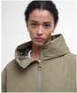 Women's Barbour Maddy Quilted Jacket - Dusky Green / Ancient Tartan