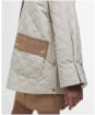 Women's Barbour Corinne Quilted Jacket - Light Sand / Ancient Tartan