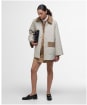 Women's Barbour Corinne Quilted Jacket - Light Sand / Ancient Tartan