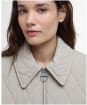 Women's Barbour Clarissa Quilted Jacket - Light Sand / Rosemary Tartan