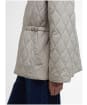 Women's Barbour Clarissa Quilted Jacket - Light Sand / Rosemary Tartan