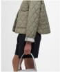 Women's Barbour Monroe Quilted Jacket - Dusky Green / Rosemary Tartan