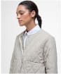 Women's Barbour Monroe Quilted Jacket - Light Sand / Rosemary Tartan
