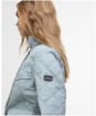 Women's Barbour International Halsey Quilted Jacket - LT STEEL/SILVER