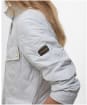 Women's Barbour International Halsey Quilted Jacket - SILVER BIRCH/MOS