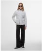 Women's Barbour International Halsey Quilted Jacket - SILVER BIRCH/MOS