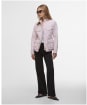 Women's Barbour International Halsey Quilted Jacket - CRYSTAL PINK/MOS