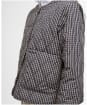 Women's Barbour Check Monroe Quilted Jacket - Navy / Sand Gingham